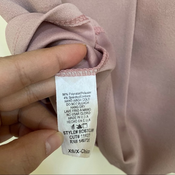 Windsor Cut Out Back Long Sleeves Dark Mauve Dress Size XS - Picture 5 of 12